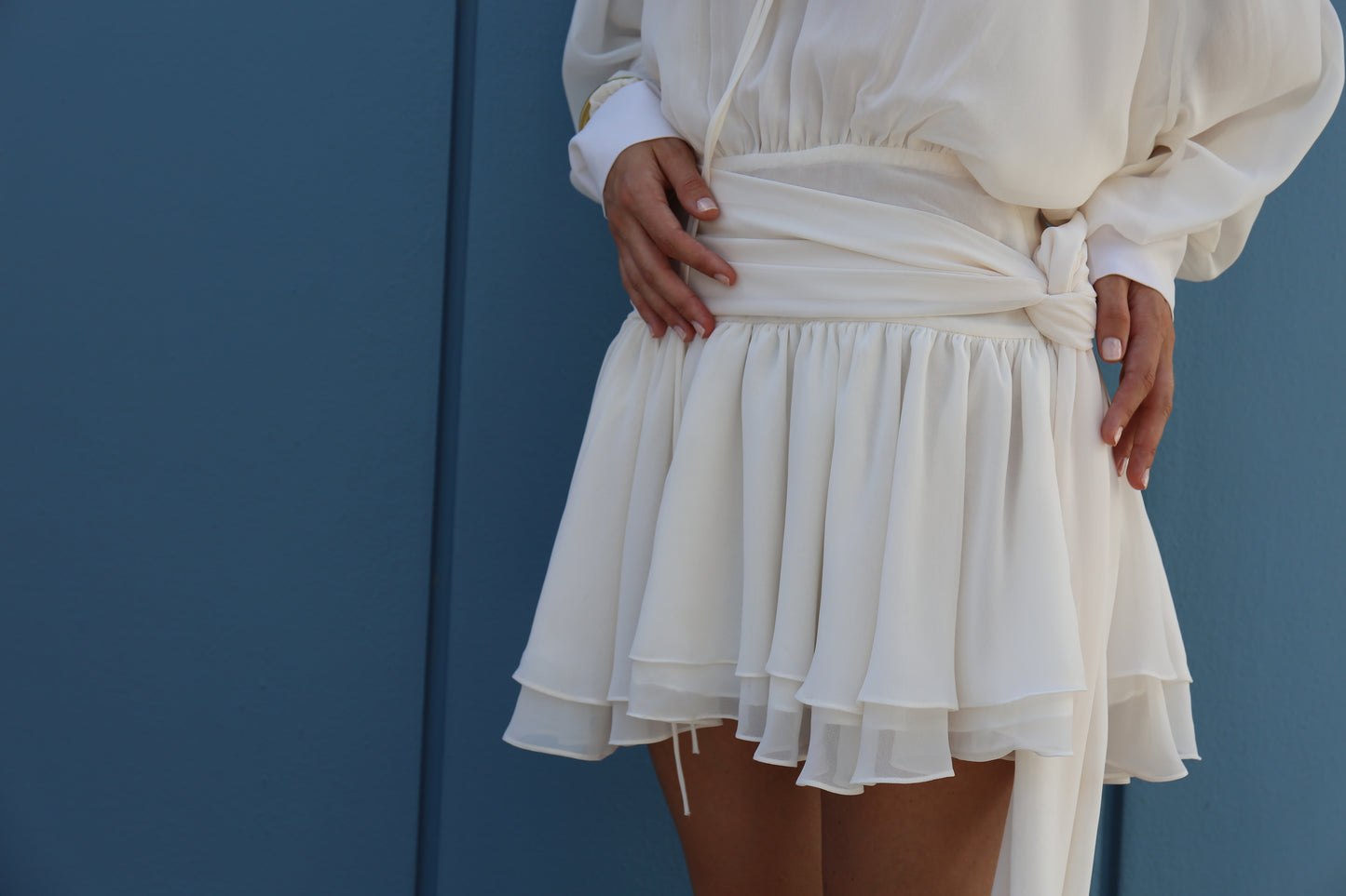 Marianne White Mini Dress