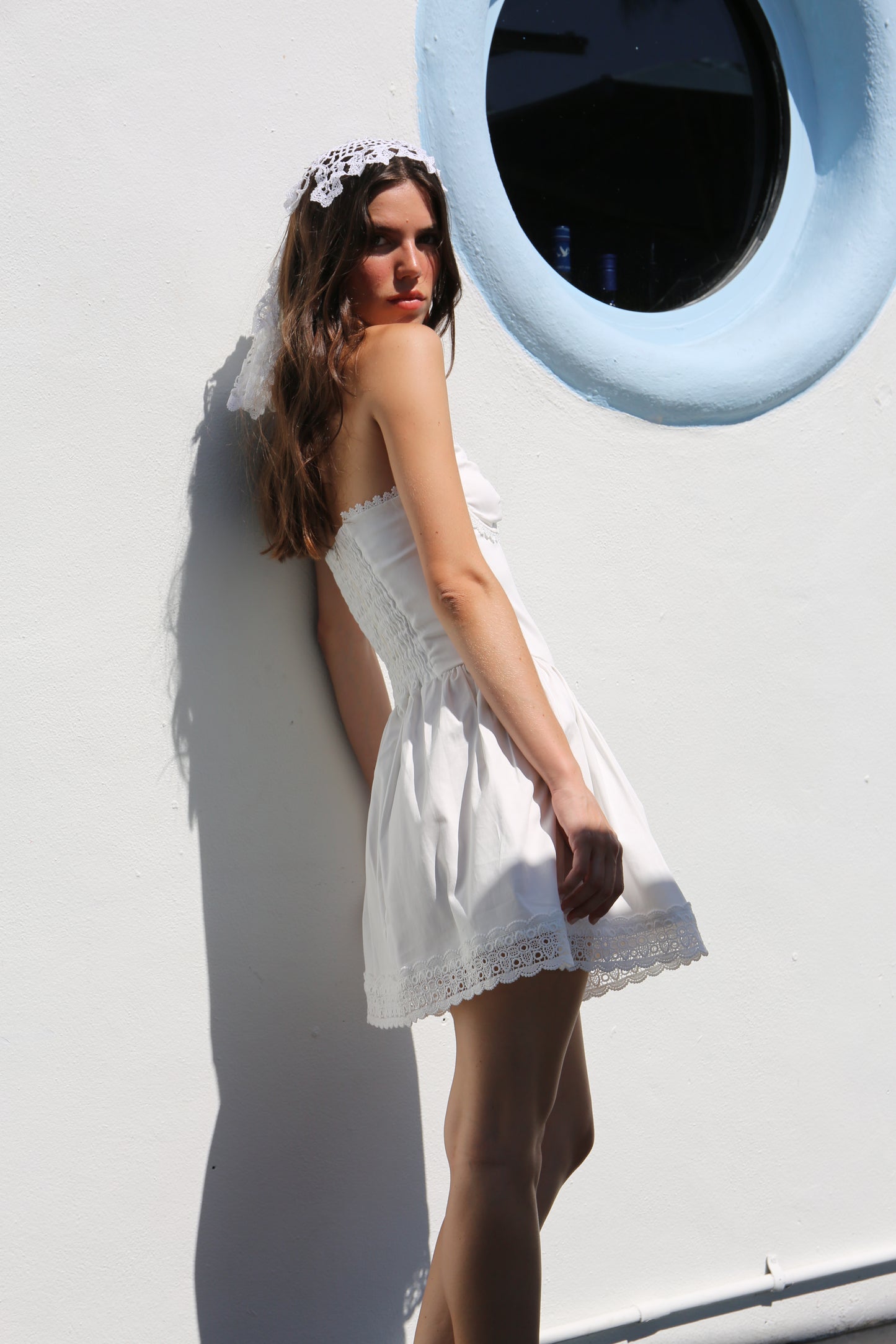 Luna White Mini dress