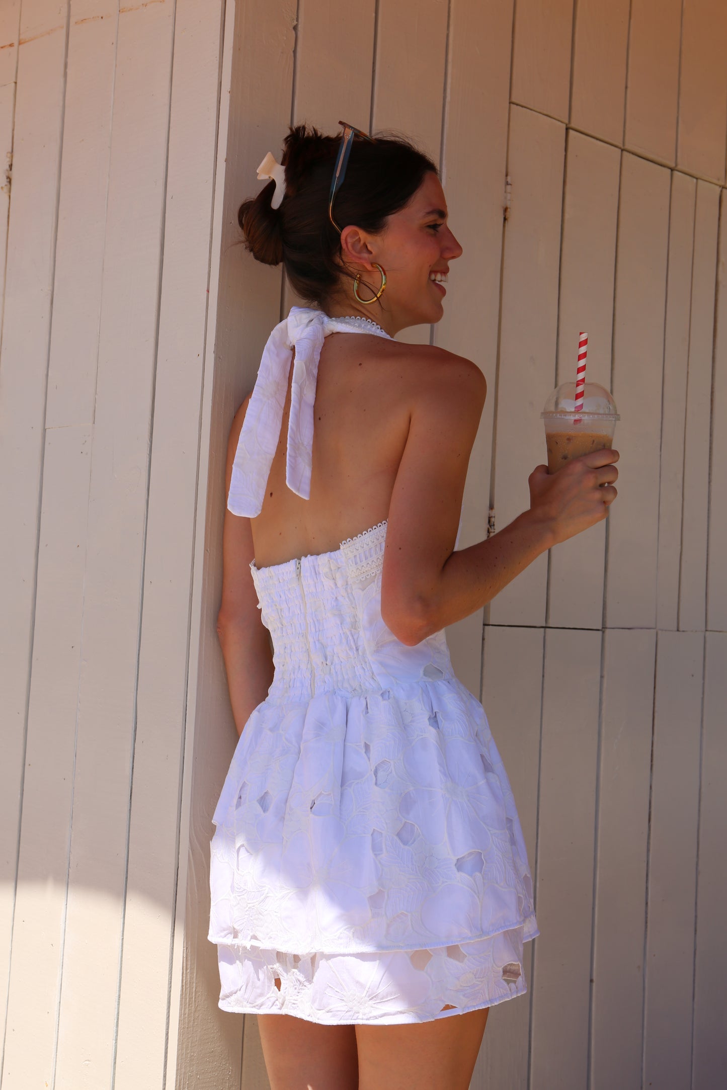 Chiara White Mini Dress