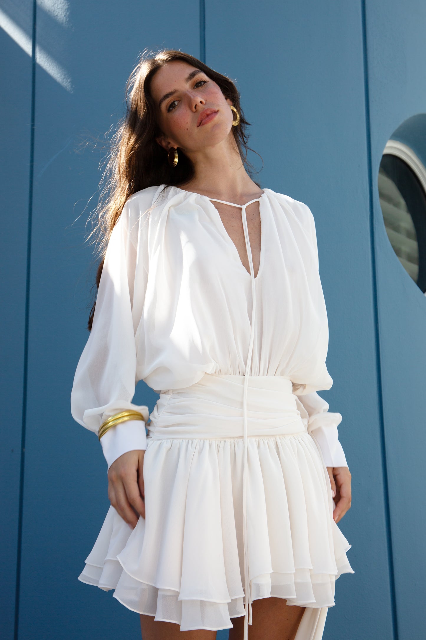 Marianne White Mini Dress