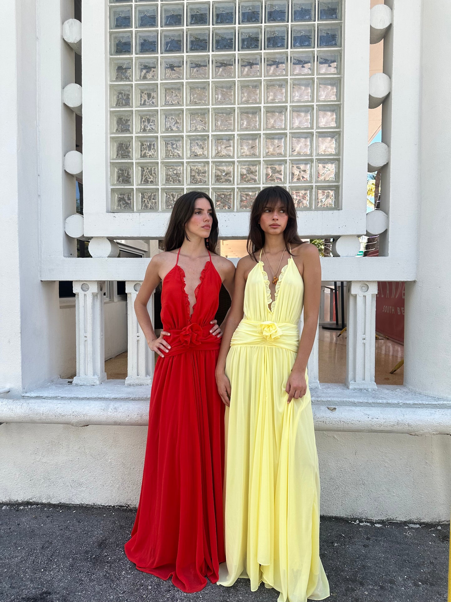 Lucia Red Maxi Dress